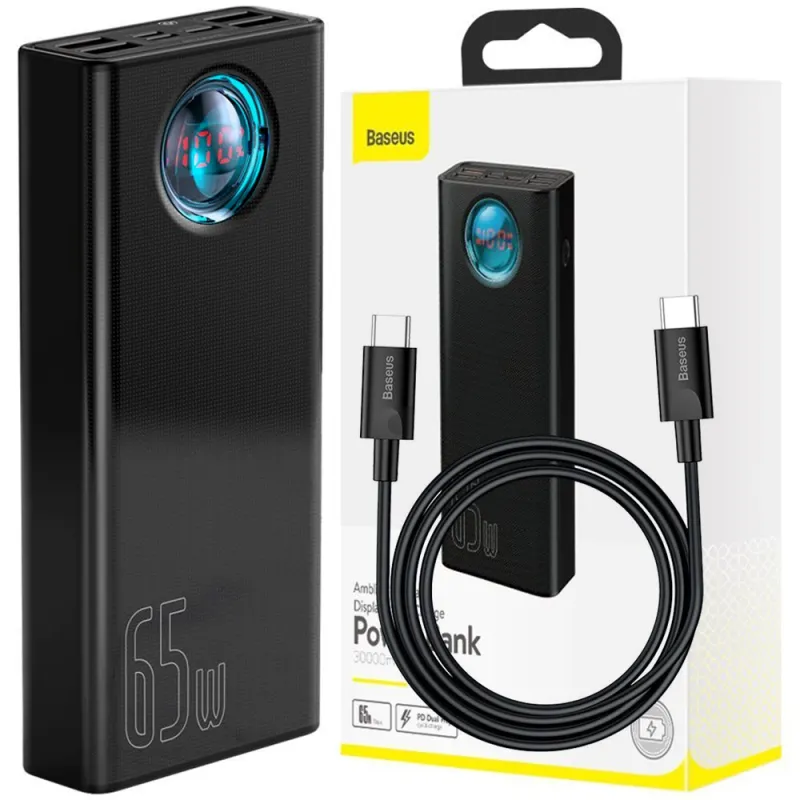 Універсальна мобільна батарея Powerbank Baseus PPLG-A01 30000mah 65w